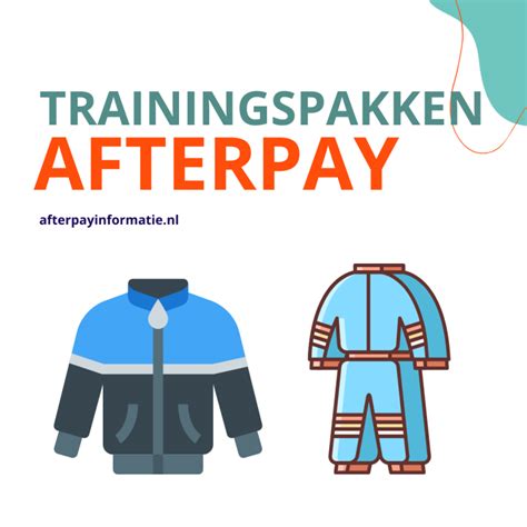 Trainingspakken betalen met Afterpay.